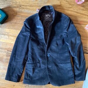 Velvet grey blazer in great condition. Size 12 by Appaman